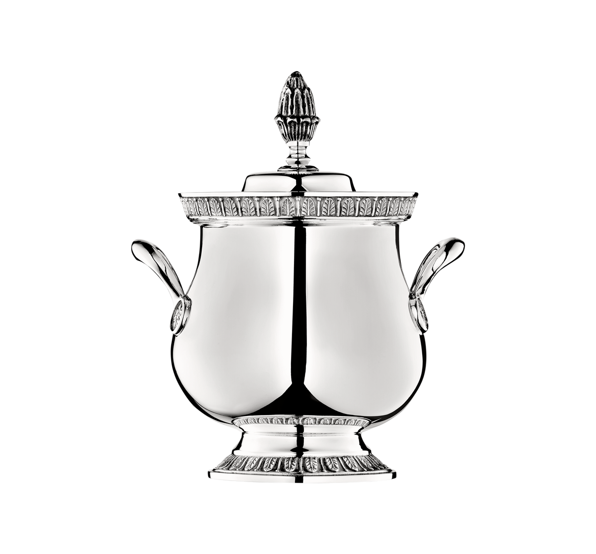 Christofle Malmaison Silver Plated Covered Sugar Bowl 30 Cl