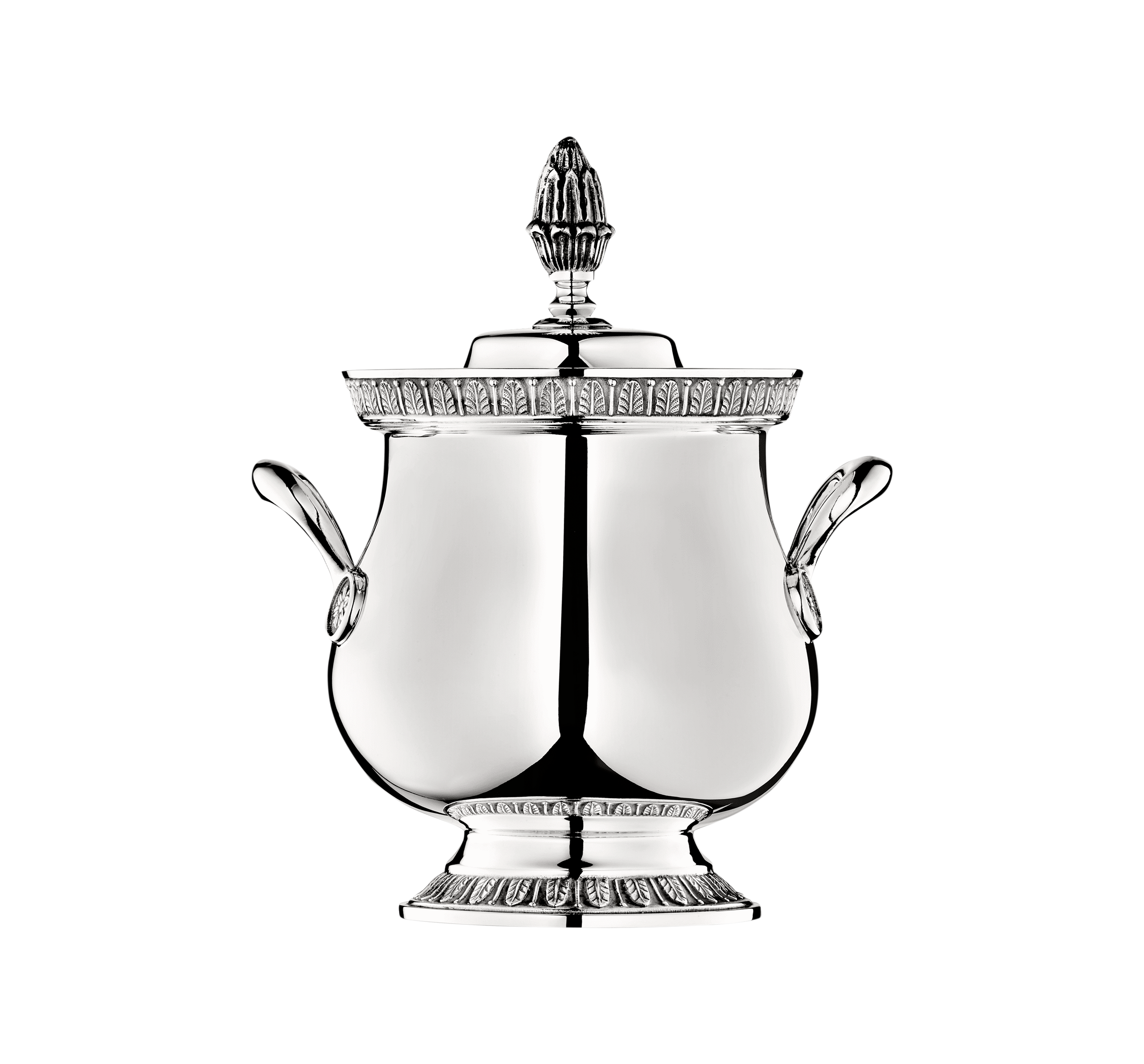 Christofle Malmaison Silver Plated Covered Sugar Bowl 30 Cl
