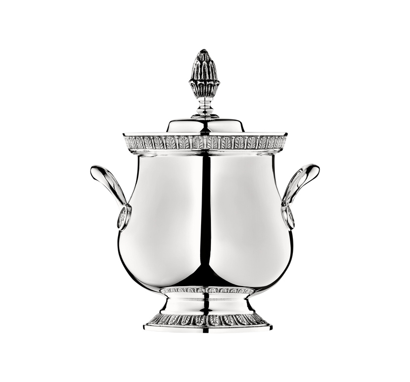 Christofle Malmaison Silver Plated Covered Sugar Bowl 30 Cl