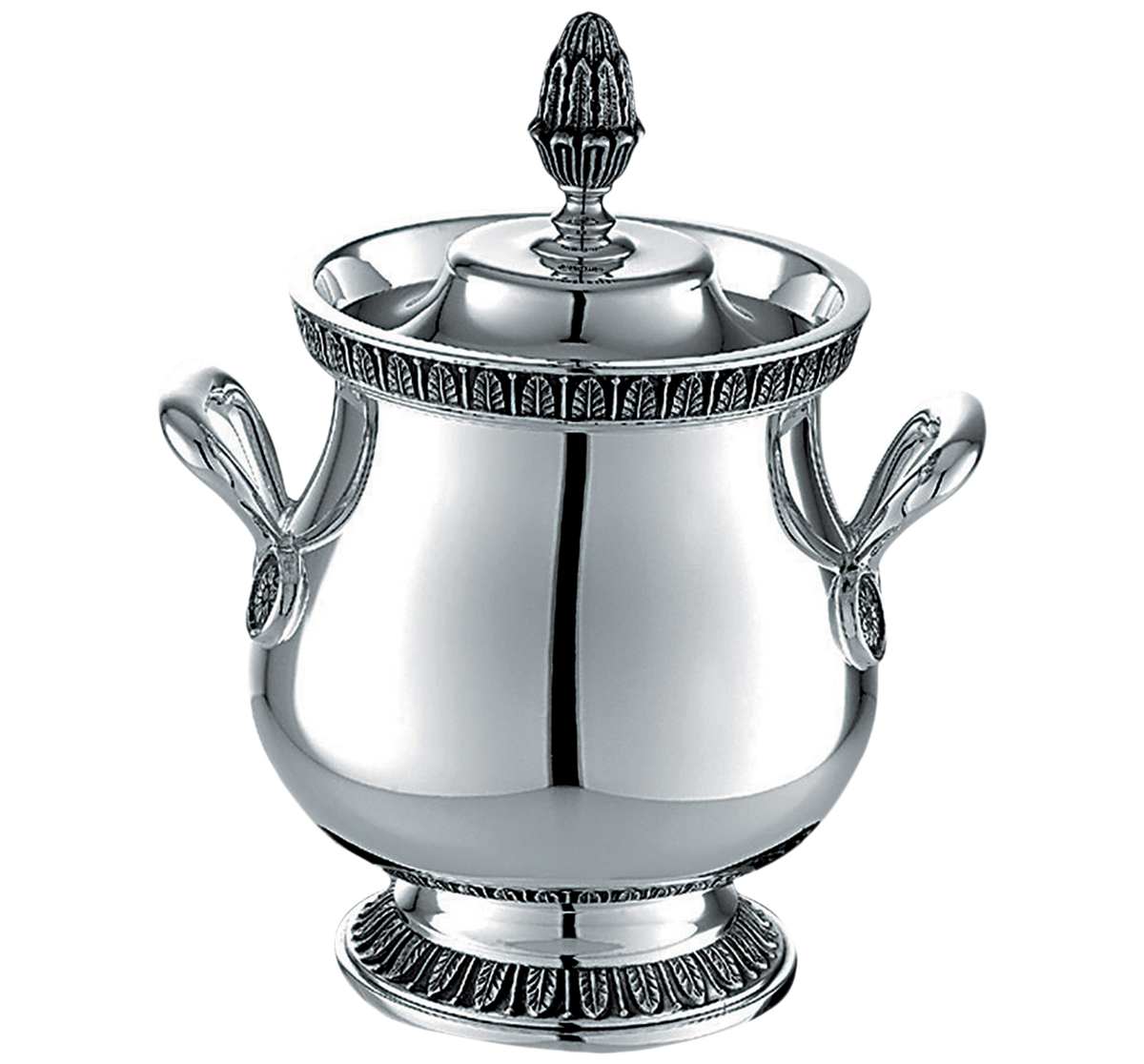 Christofle Malmaison Silver Plated Covered Sugar Bowl 30 Cl