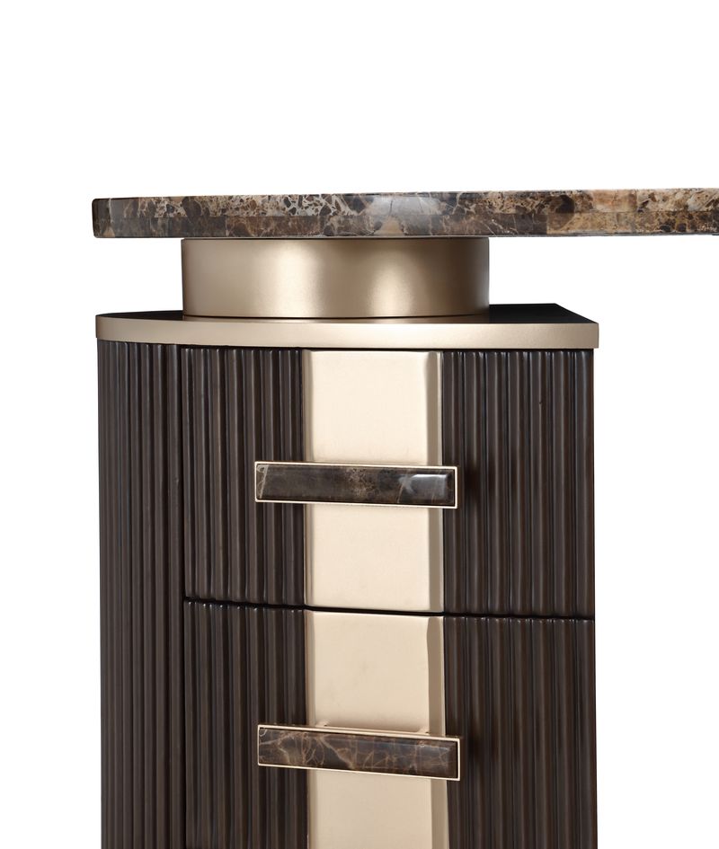 Michael Amini West Kensington Vanity - Medium Espresso