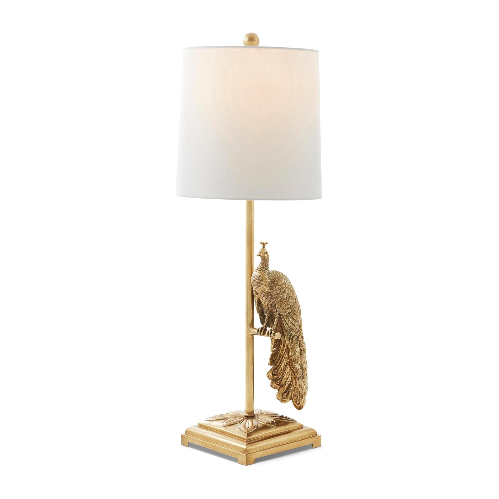 Theodore Alexander Peacock Table Lamp