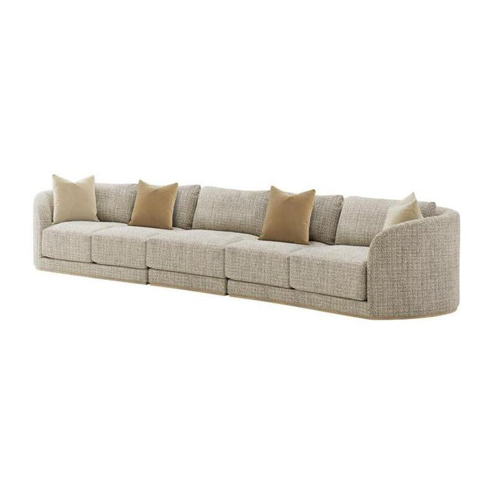 Theodore Alexander Seated Menton Latte Armless Chair