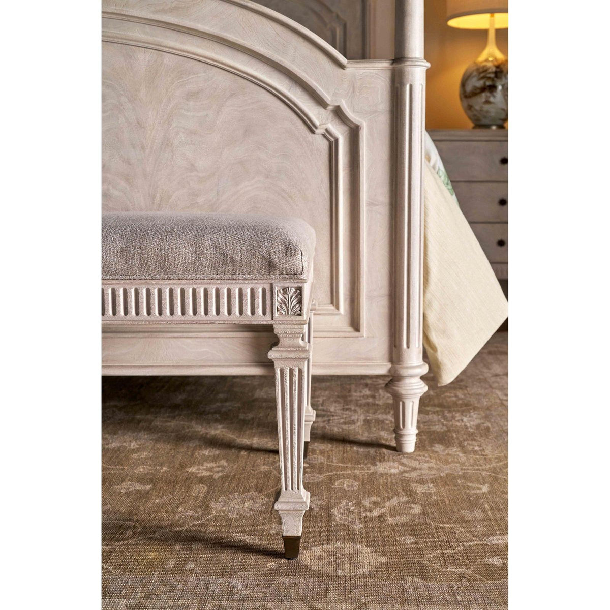 Theodore Alexander Provence Ciel Bench