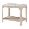 Theodore Alexander Horizon Rectangular Quartz Side Table