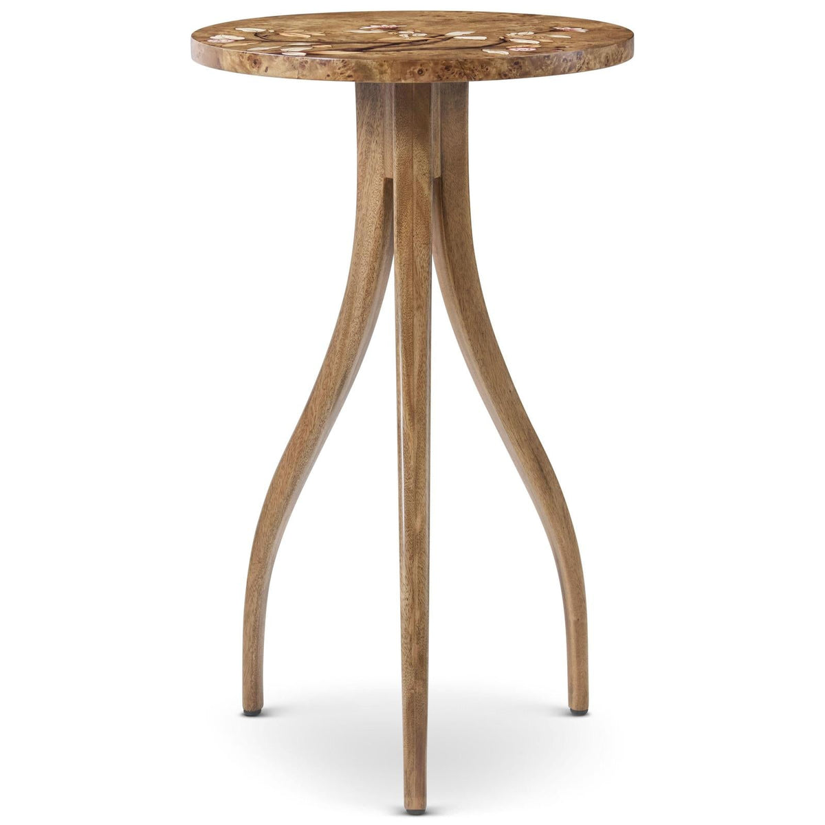 Theodore Alexander Perch Burl Corolla Drink Table