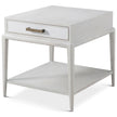 Theodore Alexander Coastal Flagler Side Table with Wallpaper