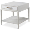 Theodore Alexander Coastal Flagler Side Table with Wallpaper