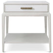 Theodore Alexander Coastal Flagler Side Table with Wallpaper