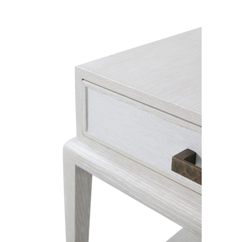 Theodore Alexander Coastal Flagler Side Table with Wallpaper