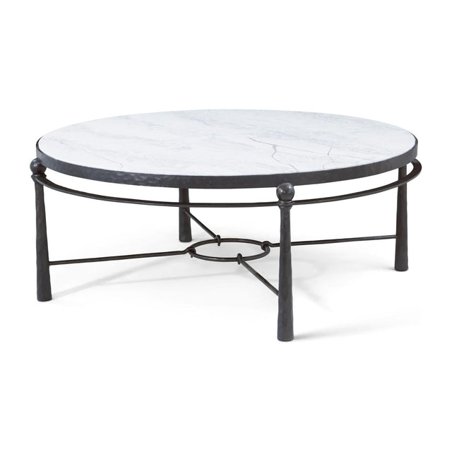 Theodore Alexander Spencer London Round Metal Cocktail Table
