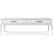 Theodore Alexander Coastal Singer Cocktail Table with Wallpaper