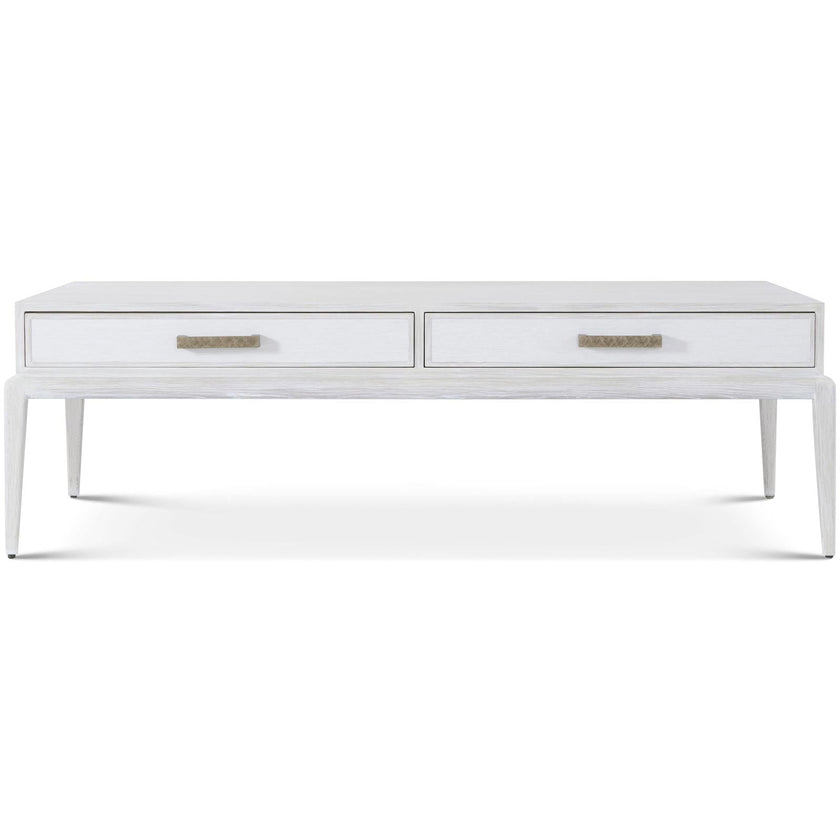 Theodore Alexander Coastal Singer Cocktail Table with Wallpaper