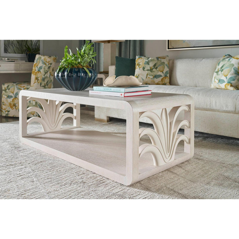 Theodore Alexander Coastal Royal Palm Cocktail Table