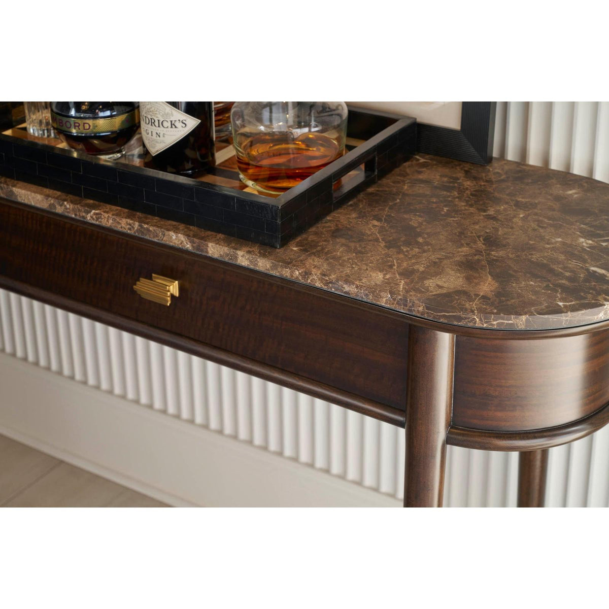 Theodore Alexander Spencer Green Park Curzon Marble Top Console Table
