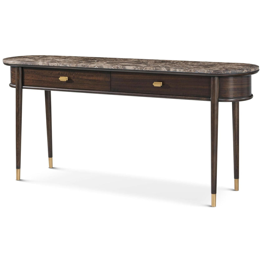 Theodore Alexander Spencer Green Park Curzon Marble Top Console Table