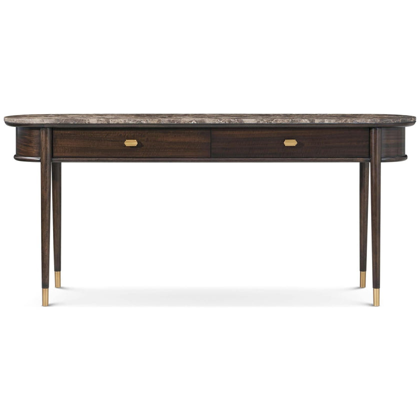 Theodore Alexander Spencer Green Park Curzon Marble Top Console Table