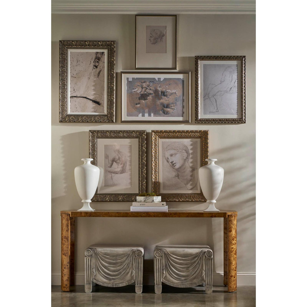 Theodore Alexander Perch Burl Chloris Console Table