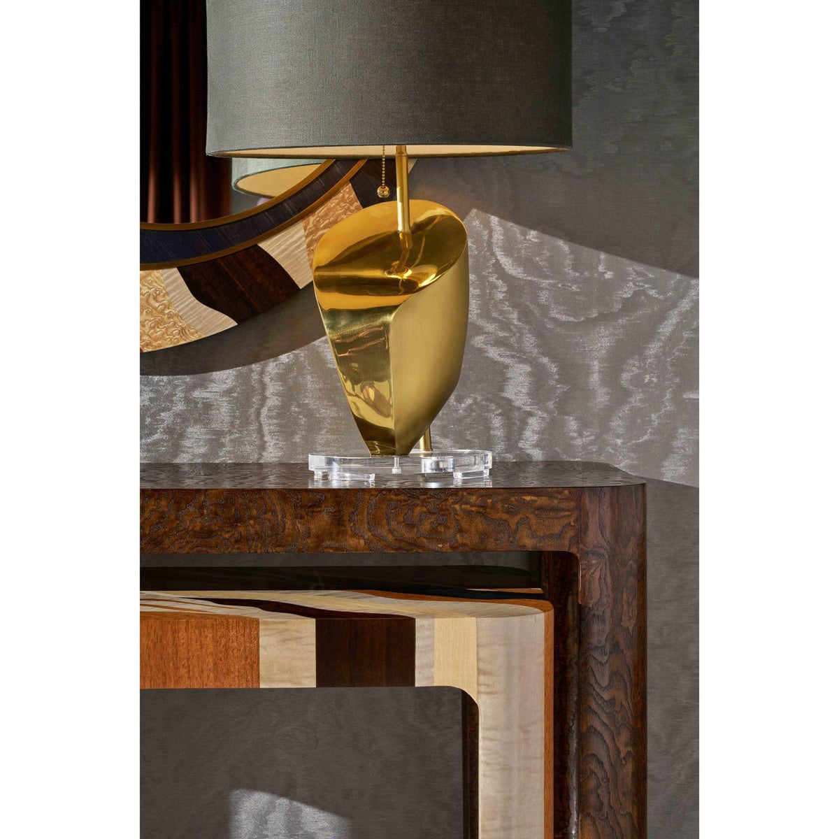 Theodore Alexander Orbis Grainfall Nesting Console Table