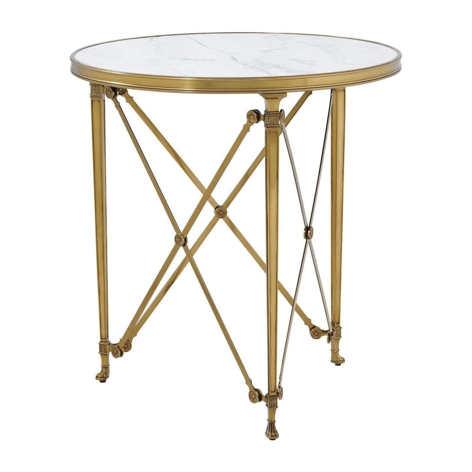 Theodore Alexander Spencer London Round Brass Center Table
