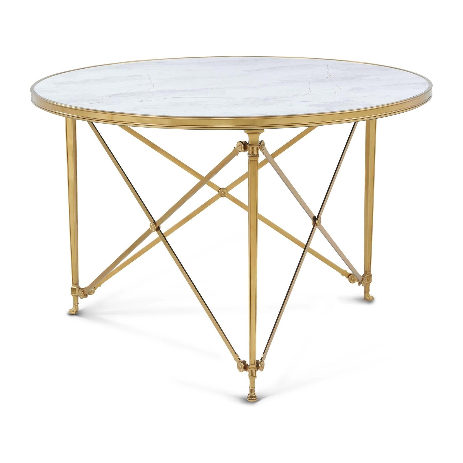 Theodore Alexander Spencer London Round Brass Center Table II