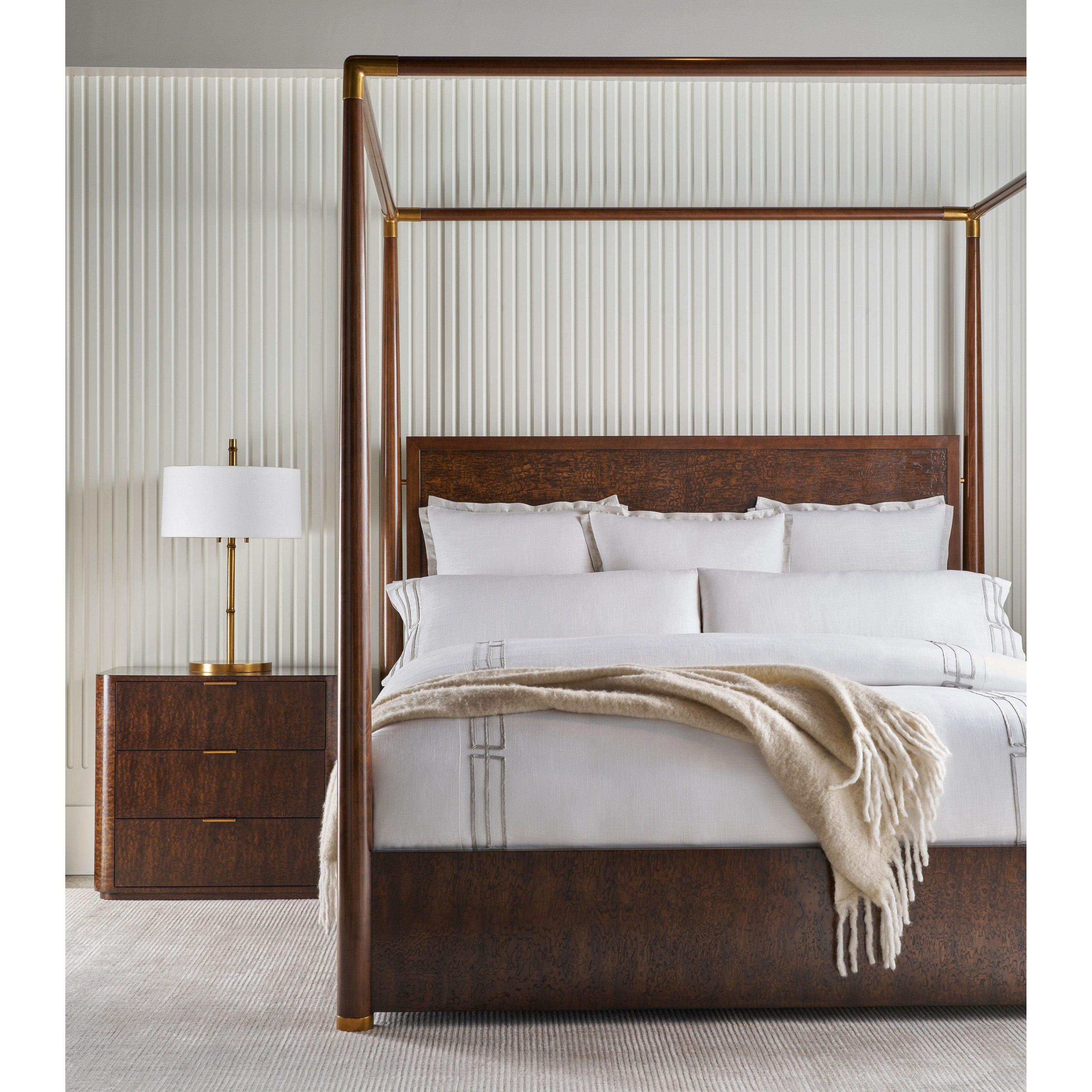 Theodore Alexander Kesden Three Drawer Nightstand