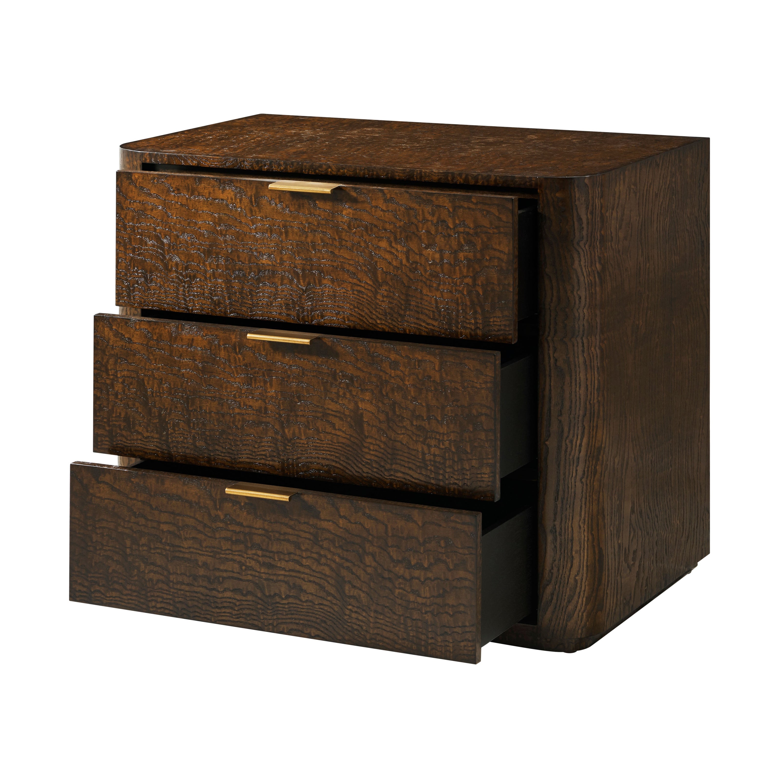 Theodore Alexander Kesden Three Drawer Nightstand