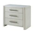 Theodore Alexander Essence Three Drawer Marble Top Nightstand
