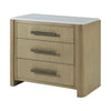 Theodore Alexander Essence Three Drawer Marble Top Nightstand