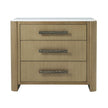 Theodore Alexander Essence Three Drawer Marble Top Nightstand