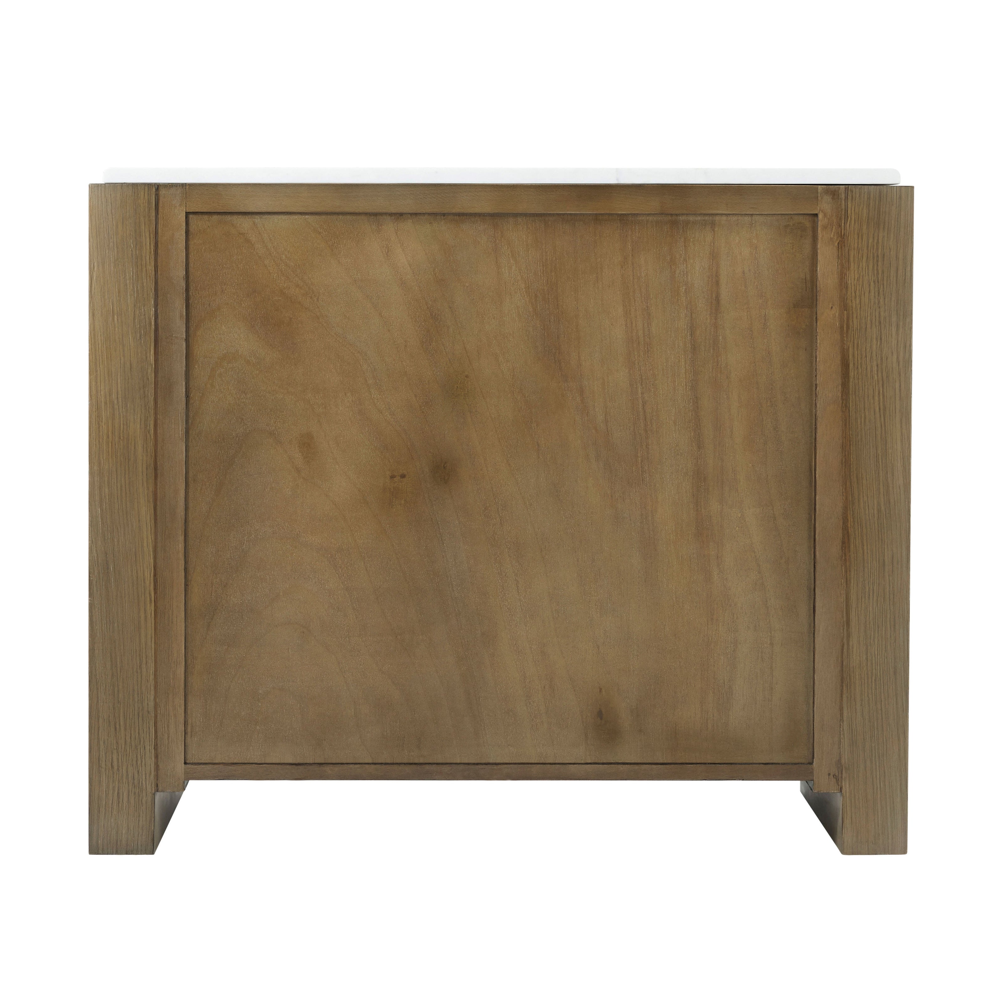 Theodore Alexander Essence Three Drawer Marble Top Nightstand