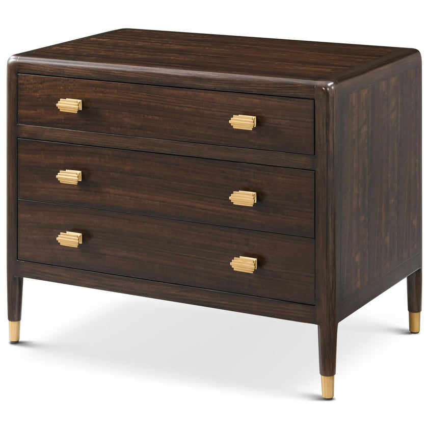 Theodore Alexander Spencer Green Park Arlington Street 3-Drawer Nightstand