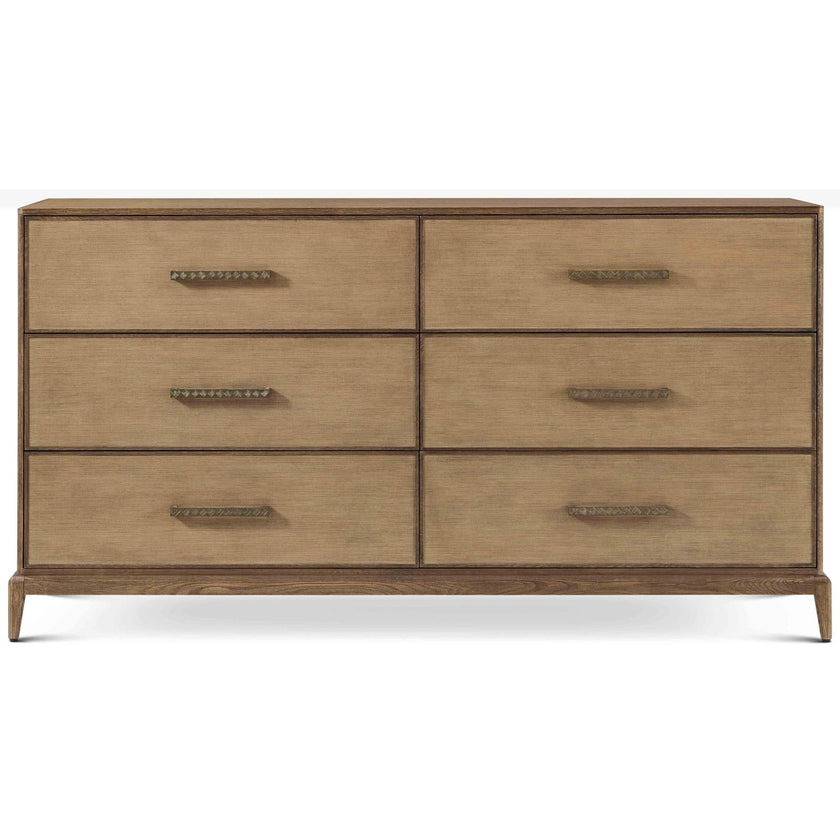 Theodore Alexander Coastal Townsend Dresser with Wallpaper