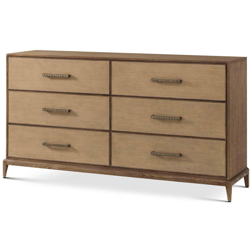 Theodore Alexander Coastal Townsend Dresser with Wallpaper