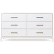 Theodore Alexander Coastal Townsend Dresser with Wallpaper
