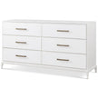 Theodore Alexander Coastal Townsend Dresser with Wallpaper