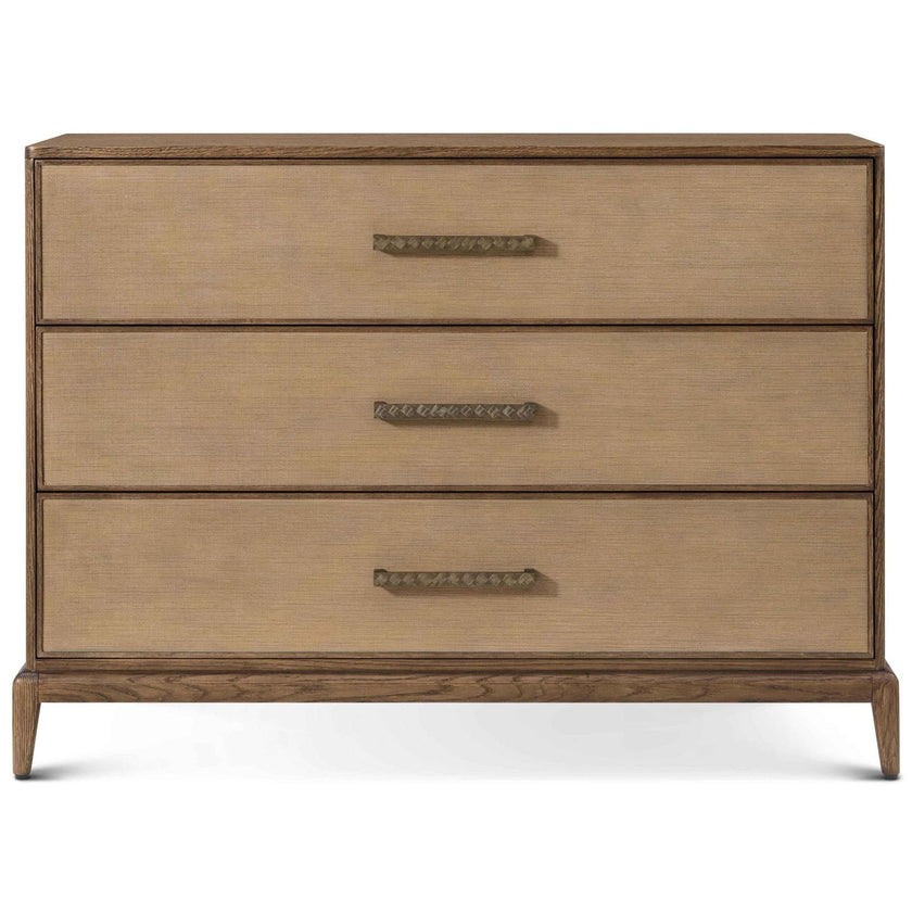 Theodore Alexander Coastal Mizner Bachelor's Chest with Wallpaper