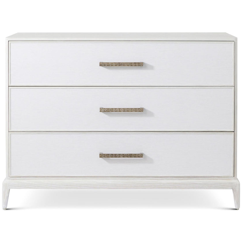 Theodore Alexander Coastal Mizner Bachelor's Chest with Wallpaper
