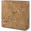Theodore Alexander Perch Burl Flora Bar Cabinet