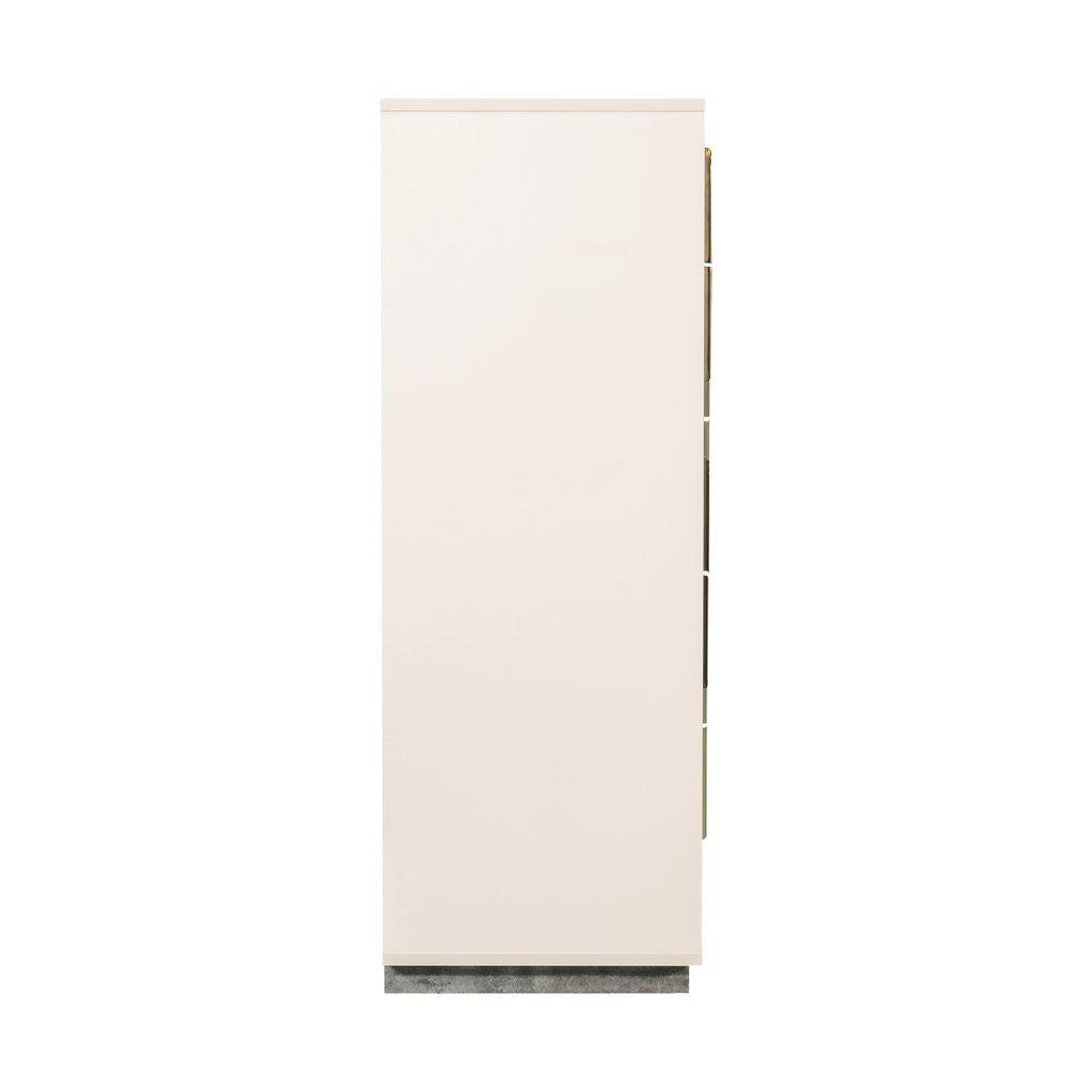 Michael Amini Pavira 5-Drawer Chest - Stone