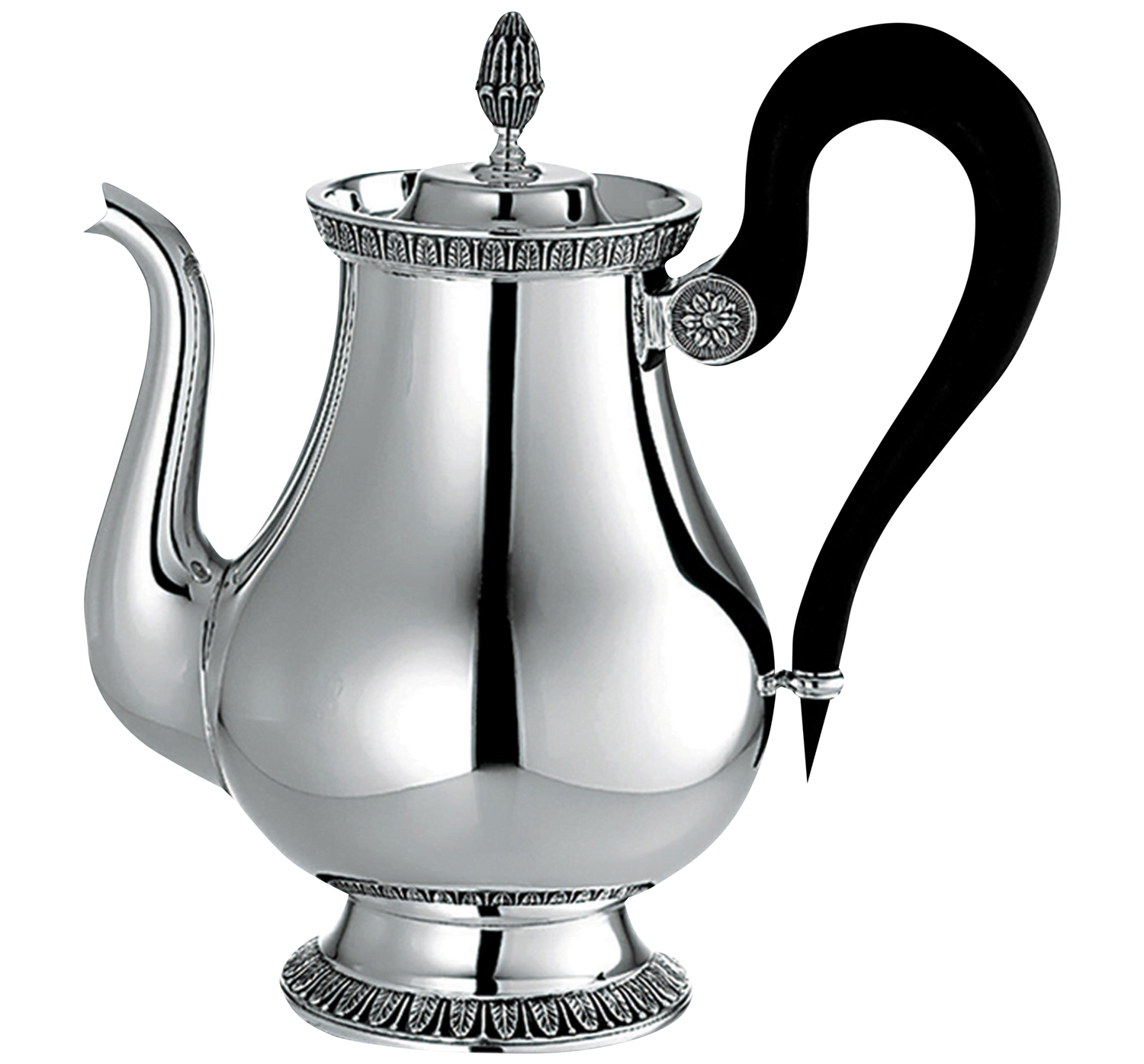 Christofle Malmaison Silver Plated 8-Cup Tea Pot 1 L