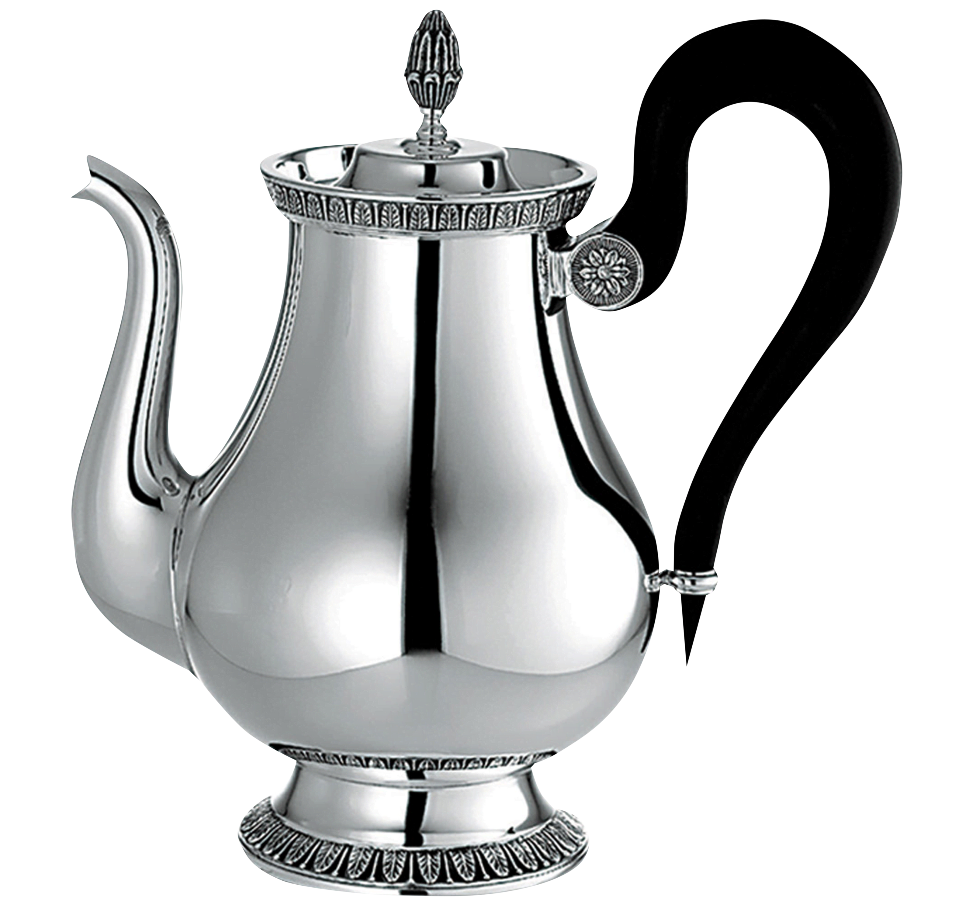 Christofle Malmaison Silver Plated 8-Cup Tea Pot 1 L