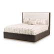Michael Amini West Kensington Bed - Buff/Medium Espresso