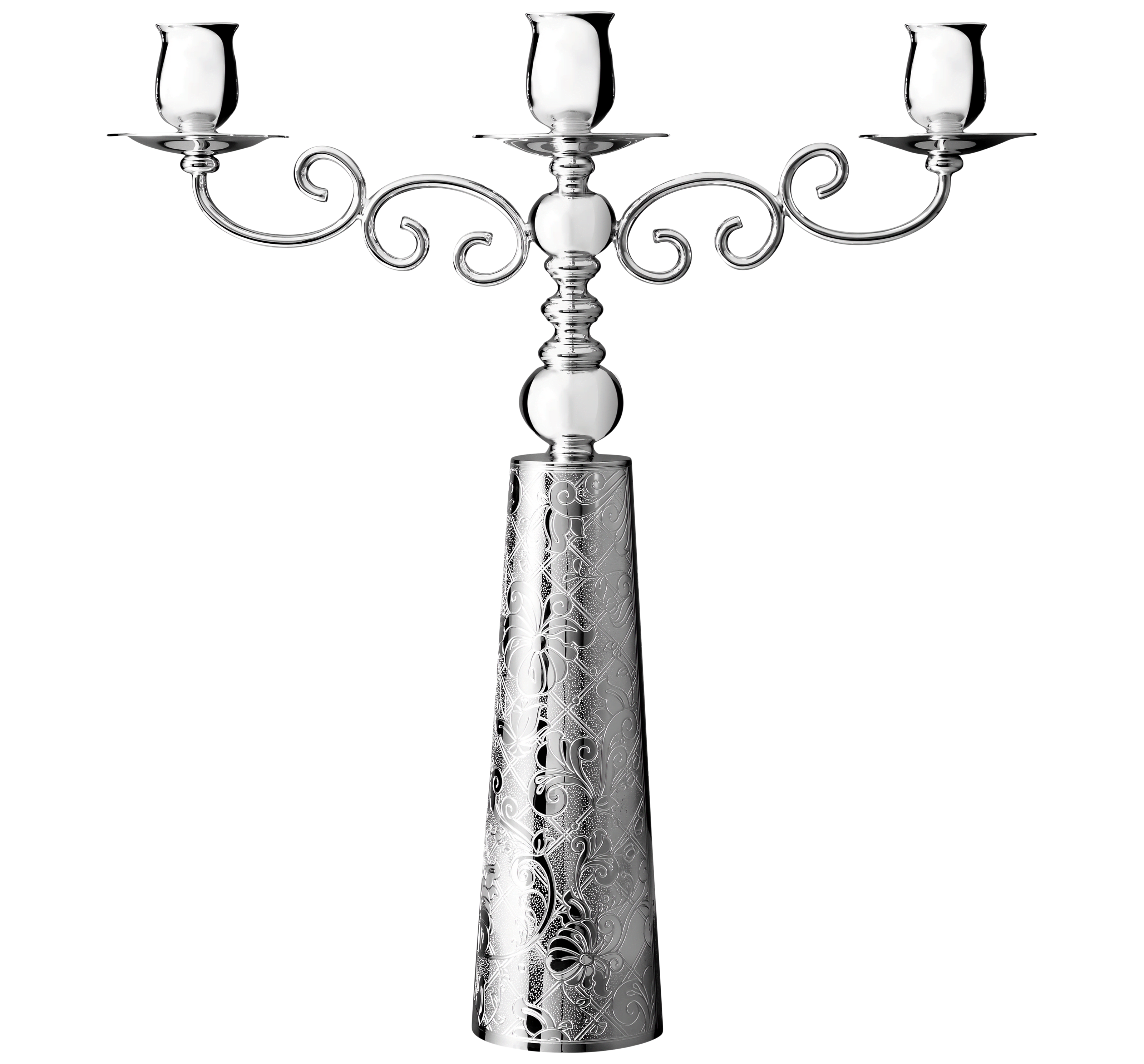 Christofle Jardin d'Eden Silver Plated Candelabra