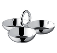 Christofle Vertigo Medium Silver-Plated 3-Bowl Snack Dish
