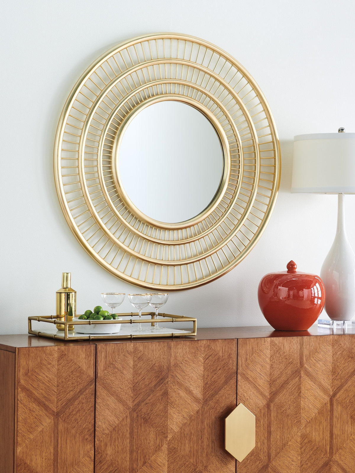 Tommy Bahama Home Palm Desert Ambrose Round Mirror