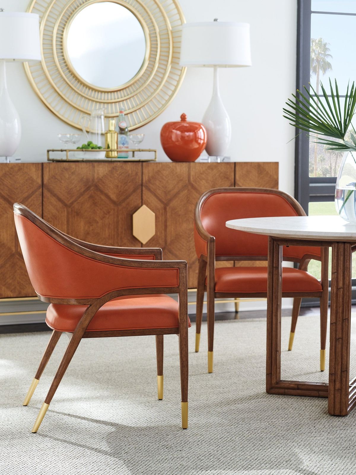 Tommy Bahama Home Palm Desert Ambrose Round Mirror