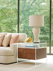 Tommy Bahama Home Palm Desert Arden Acrylic Lamp Table