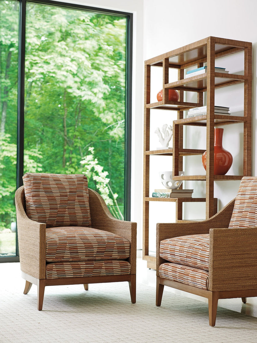 Tommy Bahama Home Palm Desert Bryce Raffia Etagere