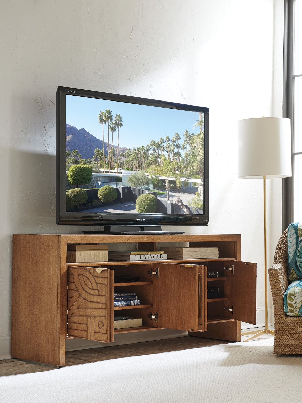 Tommy Bahama Home Palm Desert Manning Media Console